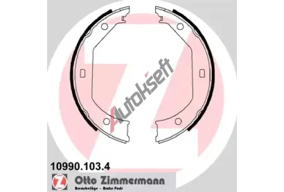 ZIMMERMANN Sada brzdov�ch �elist� parkovac� brzdy ZIM 10990.103.4, 10990.103.4