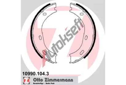 ZIMMERMANN Sada brzdovch elist parkovac brzdy ZIM 10990.104.3, 10990.104.3