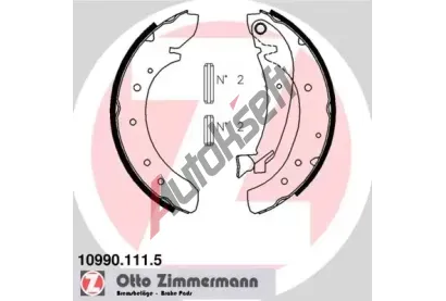 ZIMMERMANN Sada brzdovch elist ZIM 10990.111.5, 10990.111.5