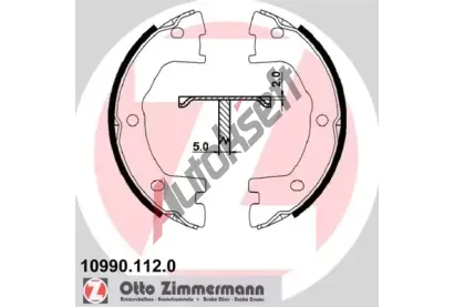 ZIMMERMANN Sada brzdovch elist parkovac brzdy ZIM 10990.112.0, 10990.112.0