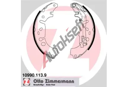 ZIMMERMANN Sada brzdových čelistí ZIM 10990.113.9, 10990.113.9  ZIMMERMANN Sada brzdových čelistí ZIM 10990.113.9, 10990.113.9
