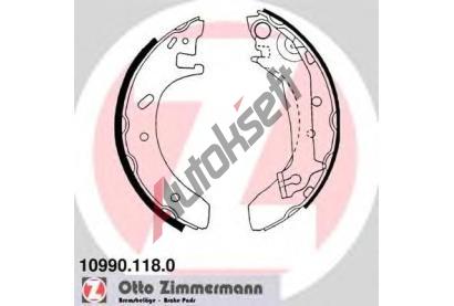 ZIMMERMANN Sada brzdovch elist ZIM 10990.118.0, 10990.118.0