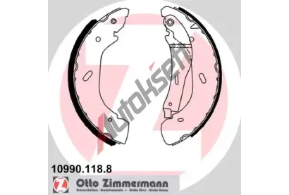 ZIMMERMANN Sada brzdovch elist ZIM 10990.118.8, 10990.118.8