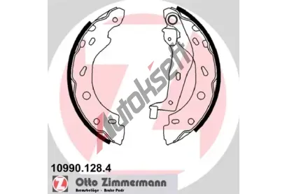 ZIMMERMANN Sada brzdovch elist ZIM 10990.128.4, 10990.128.4