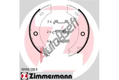 ZIMMERMANN Sada brzdovch elist parkovac brzdy ZIM 10990.128.9, 10990.128.9