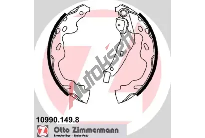 ZIMMERMANN Sada brzdovch elist ZIM 10990.149.8, 10990.149.8