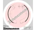 ZIMMERMANN Sada brzdovch elist parkovac brzdy ‐ ZIM 10990.155.6