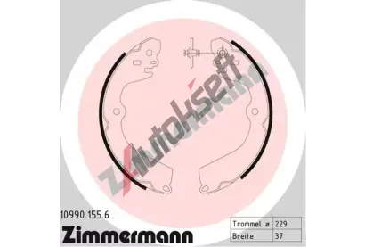 ZIMMERMANN Sada brzdovch elist parkovac brzdy ZIM 10990.155.6, 10990.155.6