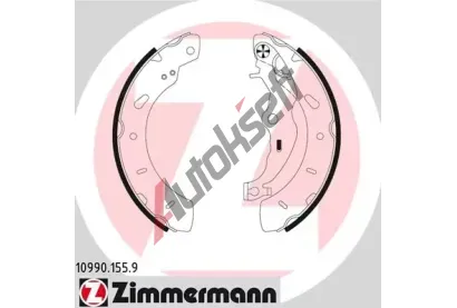 ZIMMERMANN Sada brzdovch elist ZIM 10990.155.9, 10990.155.9