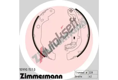 ZIMMERMANN Sada brzdovch elist ZIM 10990.157.0, 10990.157.0