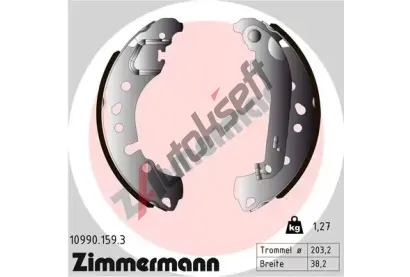 ZIMMERMANN Sada brzdovch elist ZIM 10990.159.3, 10990.159.3