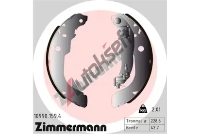 ZIMMERMANN Sada brzdovch elist ZIM 10990.159.4, 10990.159.4