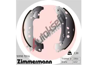 ZIMMERMANN Sada brzdovch elist ZIM 10990.159.6, 10990.159.6