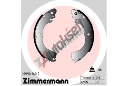 ZIMMERMANN Sada brzdovch elist ZIM 10990.160.2, 10990.160.2