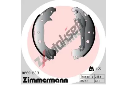 ZIMMERMANN Sada brzdovch elist ZIM 10990.160.3, 10990.160.3