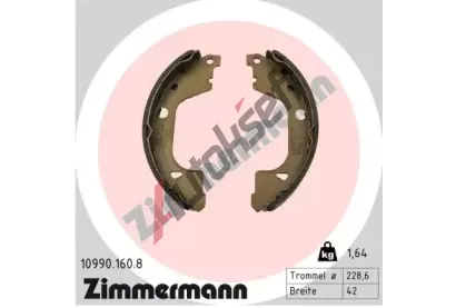 ZIMMERMANN Sada brzdových čelistí parkovací brzdy ZIM 10990.160.8, 10990.160.8 ZIMMERMANN Sada brzdových čelistí parkovací brzdy ZIM 10990.160.8, 10990.160.8