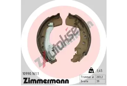 ZIMMERMANN Sada brzdov�ch �elist� ZIM 10990.161.1, 10990.161.1