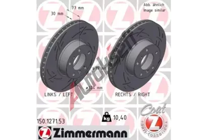 ZIMMERMANN Brzdov kotou BLACK Z 324 mm ZIM 150.1271.53, 150.1271.53