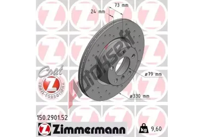 ZIMMERMANN Brzdový kotouč SPORT COAT Z - 330 mm ZIM 150.2901.52, 150.2901.52 ZIMMERMANN Brzdový kotouč SPORT COAT Z - 330 mm ZIM 150.2901.52, 150.2901.52