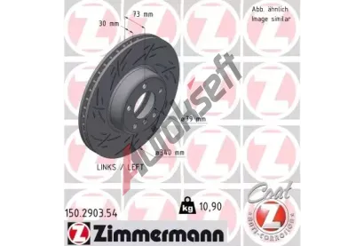 ZIMMERMANN Brzdov kotou BLACK Z 340 mm ZIM 150.2903.54, 150.2903.54