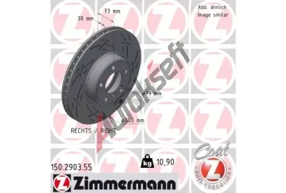 ZIMMERMANN Brzdov kotou BLACK Z 340 mm ZIM 150.2903.55, 150.2903.55