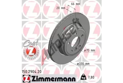 ZIMMERMANN Brzdov kotou COAT Z - 330 mm ZIM 150.2904.20, 150.2904.20