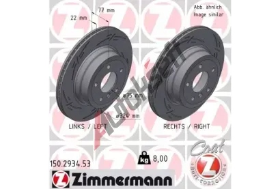 ZIMMERMANN Brzdov kotou BLACK Z 324 mm ZIM 150.2934.53, 150.2934.53