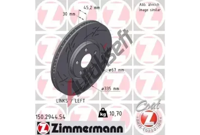 ZIMMERMANN Brzdov kotou BLACK Z 335 mm ZIM 150.2944.54, 150.2944.54