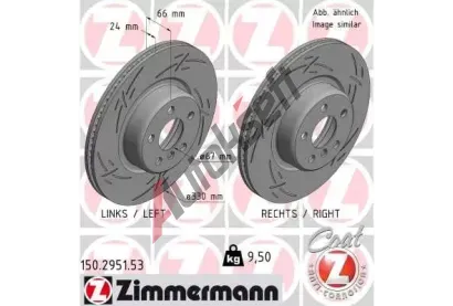 ZIMMERMANN Brzdov kotou BLACK Z - 330 mm ZIM 150.2951.53, 150.2951.53