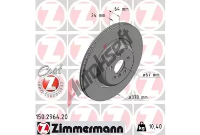 ZIMMERMANN Brzdov kotou COAT Z - 370 mm ZIM 150.2964.20, 150.2964.20