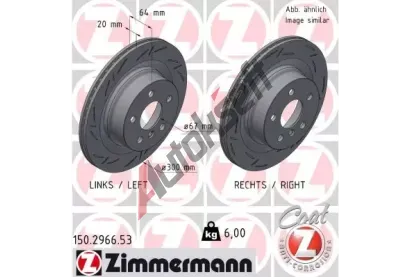 ZIMMERMANN Brzdov kotou BLACK Z 300 mm ZIM 150.2966.53, 150.2966.53