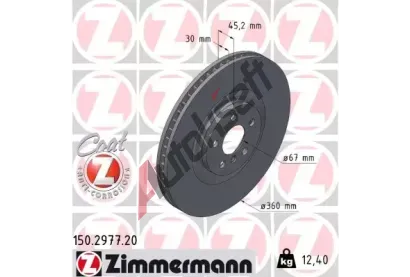 ZIMMERMANN Brzdov kotou COAT Z - 360 mm ZIM 150.2977.20, 150.2977.20