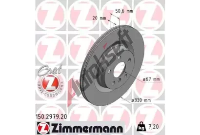 ZIMMERMANN Brzdov kotou COAT Z - 330 mm ZIM 150.2979.20, 150.2979.20