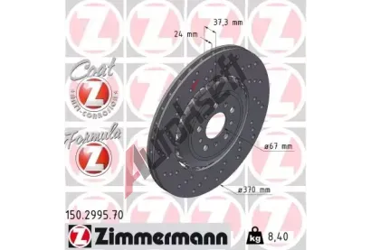 ZIMMERMANN Brzdov kotou FORMULA Z ZIM 150.2995.70, 150.2995.70