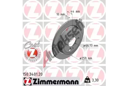 ZIMMERMANN Brzdov kotou COAT Z - 259 mm ZIM 150.3401.20, 150.3401.20