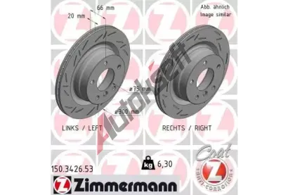 ZIMMERMANN Brzdov kotou BLACK Z - 300 mm ZIM 150.3426.53, 150.3426.53