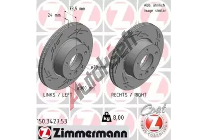 ZIMMERMANN Brzdov kotou BLACK Z - 300 mm ZIM 150.3427.53, 150.3427.53