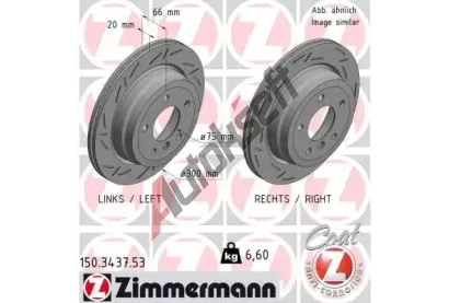ZIMMERMANN Brzdov kotou BLACK Z - 300 mm ZIM 150.3437.53, 150.3437.53