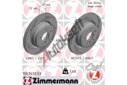 ZIMMERMANN Brzdov kotou BLACK Z - 320 mm ZIM 150.3450.53, 150.3450.53