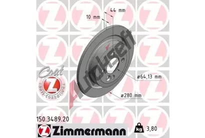 ZIMMERMANN Brzdov kotou COAT Z - 280 mm ZIM 150.3489.20, 150.3489.20