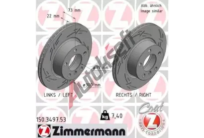 ZIMMERMANN Brzdov kotou BLACK Z - 300 mm ZIM 150.3497.53, 150.3497.53