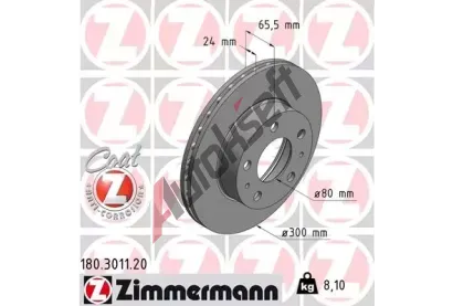 ZIMMERMANN Brzdov kotou COAT Z - 300 mm ZIM 180.3011.20, 180.3011.20