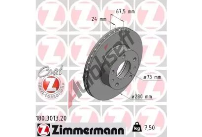 ZIMMERMANN Brzdov kotou COAT Z - 280 mm ZIM 180.3013.20, 180.3013.20