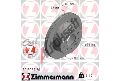 ZIMMERMANN Brzdov kotou COAT Z - 300 mm ZIM 180.3032.20, 180.3032.20
