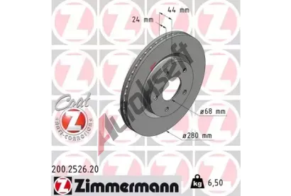 ZIMMERMANN Brzdov kotou COAT Z - 280 mm ZIM 200.2526.20, 200.2526.20