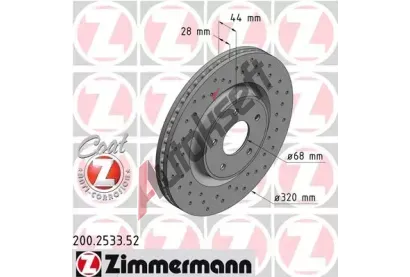 ZIMMERMANN Brzdov kotou SPORT COAT Z - 320 mm ZIM 200.2533.52, 200.2533.52