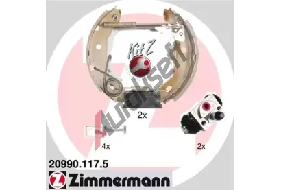 ZIMMERMANN Sada brzdovch elist KIT Z ZIM 20990.117.5, 20990.117.5