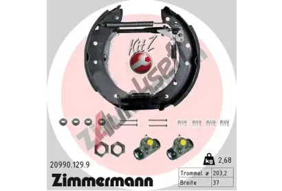 ZIMMERMANN Sada brzdovch elist KIT Z ZIM 20990.129.9, 20990.129.9