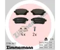Sada brzdovch destiek ZIMMERMANN ‐ ZIM 22104.160.2