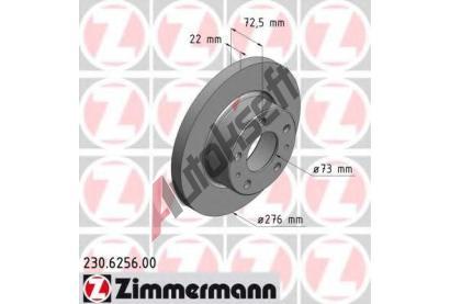 ZIMMERMANN Brzdov kotou - 276 mm ZIM 230.6256.00, 230.6256.00
